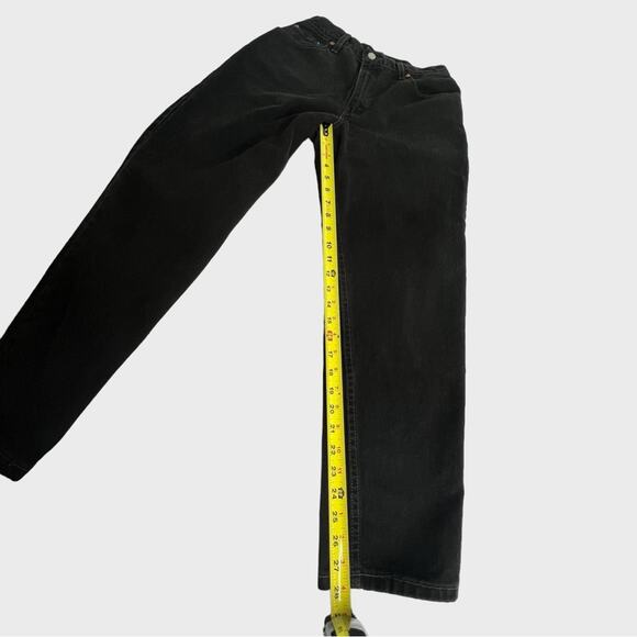 Levi’s VTG 2000 Y2K 550 Relaxed Tapered Denim USA Street Jean Black Womens 10 S - Picture 11 of 15